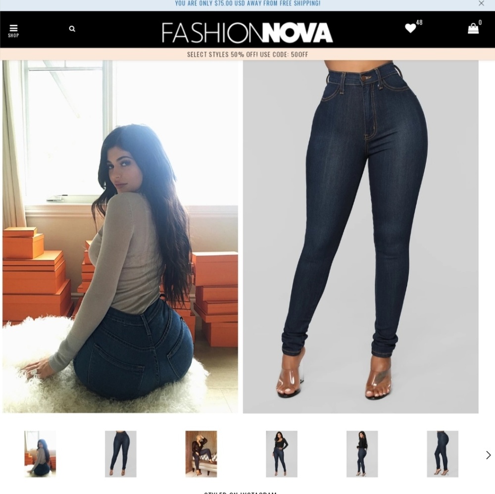 Fashion Nova High Waisted Skinny Jeans